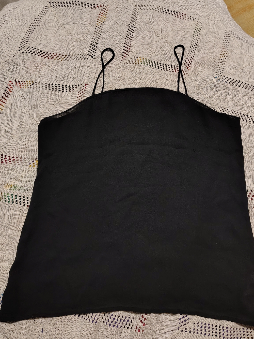 Vintage Silk Adolfo Saks Fifth Ave Spaghetti Strap Top